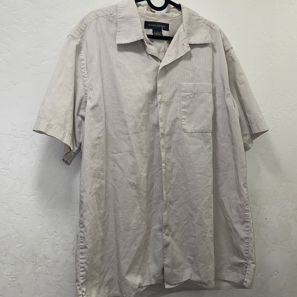Banana Republic 100% Cotton Summer Shirt Men’s Medium Used